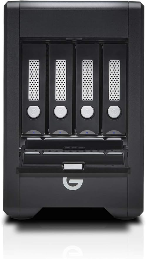 G-Technology 8TB G-SPEED Shuttle SSD with Thunderbolt 3 with ev Series Bay Adapter - Transportable 8-Bay RAID Storage Solution - 0G10188-1