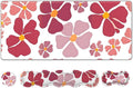 Desk Mat Gaming Mouse Pad Cute Desk Matt Keyboard Wrist Rest for Desktop Anti-Slip Mousepad w/Stitched Edges XXL Large Mouse Pad with Wrist Support for Desk Computer I Burgundy Lucky Flower