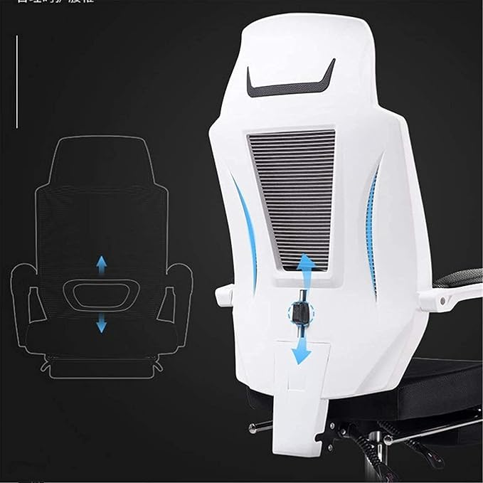 Office Chair Gaming Chair Reclining Computer Chair Office Chair Nap Pedal Boss Chair Home Swivel Chair PC Computer Desk and Chair Chair (Color : Gray 2 Size : One Size) Needed
