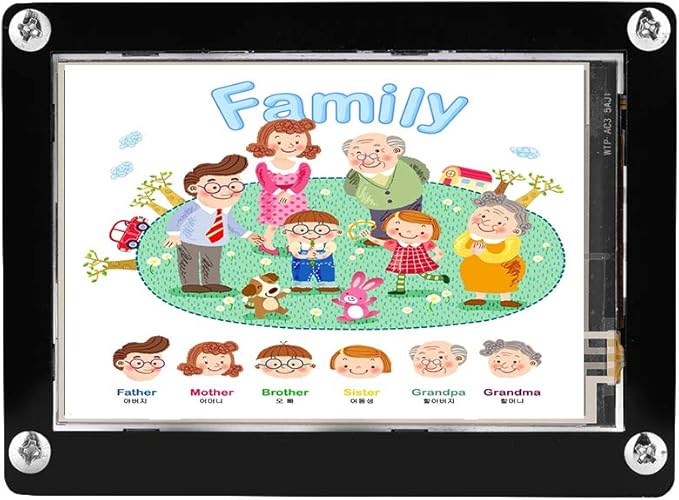 3.5 inch 1080P LCD Black Acrylic Cover Set Compatible with