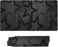 Black Gray Star Desk Cover MatExtended Large Mouse PadComputer Laptop Mat Desk Decor for Office Game Home 30x16 Inch