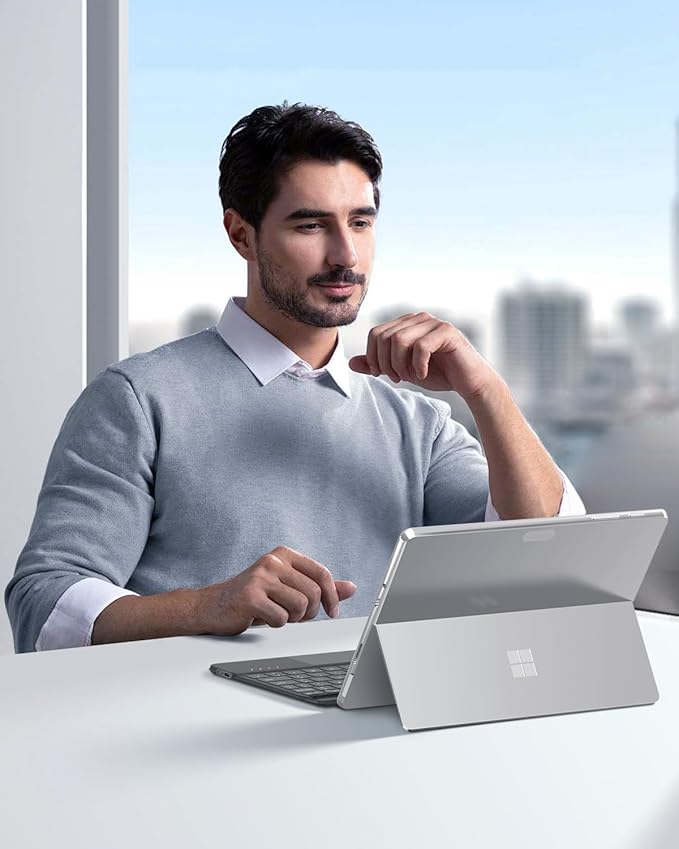 MoKo Microsoft Surface Go Type Cover Lightweight Ultra-Slim Wireless Bluetooth Keyboard with Micro-USB Charging Cable and Built-in Rechargeable Battery for Surface Go 10 2018 Tablet - Black