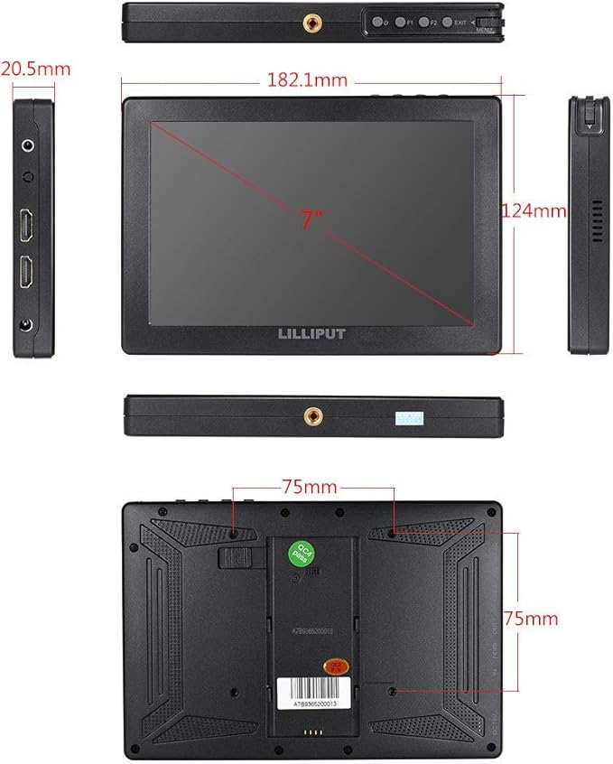 Lilliput A7S 7 4K Director Monitor Black