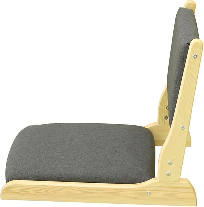 ELEFOCUS Tatami Floor ChairFloor SeatingFloors Chair with Back SupportFloors Meditation Chairs with Back Support(Style D)
