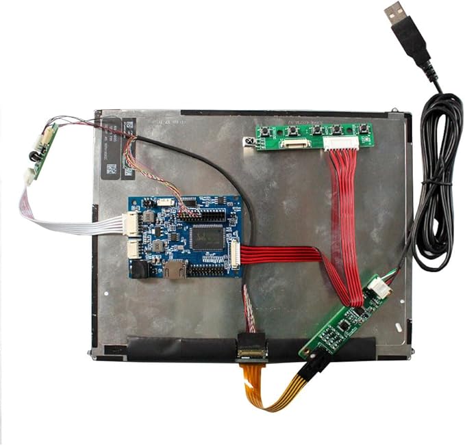 VSDISPLAY 9.7 Inch 1024x768 IPS LCD Touch Screen 4:3 Aspect Ratio with LCD Controller Board VS-TY2660H-V661