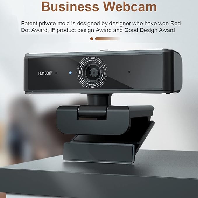 Webcam Full 1080P Web Camera USB for W/Built-in Mic for Computer Live Online