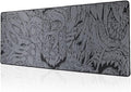 META PCS - Hyperbeast Extended Gaming Mousepad - Full Desk Coverage - Smooth Polyester - Anti-Slip Rubber Durable - Waterproof | Black/Grey