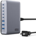 USB C Charger 415W USB C Charger Block 8-Ports GaN IV Fast Charging Station Hub Dual PD 100W Laptop Charger Adapterfor MacBook Pro/Air/iPad/iPhone16/15/14/Apple Watch/DELL/Samsung for Home Office