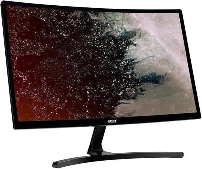 Acer Gaming Monitor 23.6â€ Curved ED242QR Abidpx 1920 x 1080 144Hz Refresh Rate AMD FREESYNC Technology (Display Port HDMI &amp DVI Ports)Black