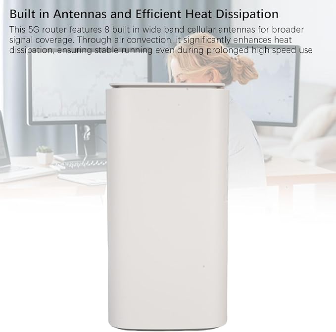 Diyeeni 5G CPE Router with SIM Card Slot 4.67Gbps High Speed Dual Band WiFi 6 Wireless Device 4 x MIMO 5G Cellular Router Dual Band SA NSA for Home Office Indoor (US Plug)