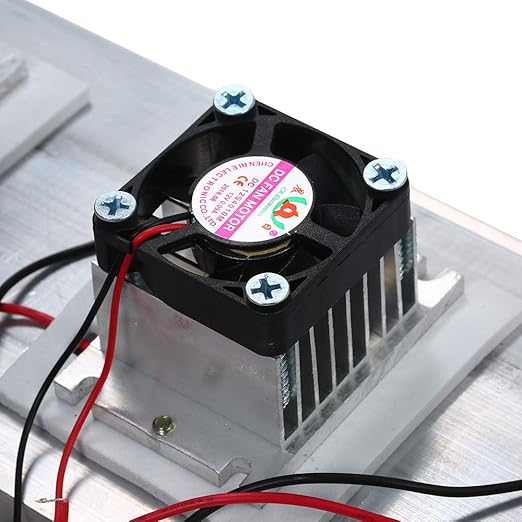 180W Trinuclear Thermoelectric Peltier Refrigeration Air Cooling System Kit Cooler 3X Fan for Small Space Cooling Pet Bed Laptop