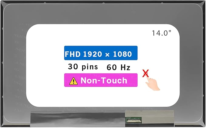 14.0 Screen Replacement for ASUS Vivobook 14 X1404VA LCD Display Panel 30 pin (FHD 1920 * 1080 Non-Touch)
