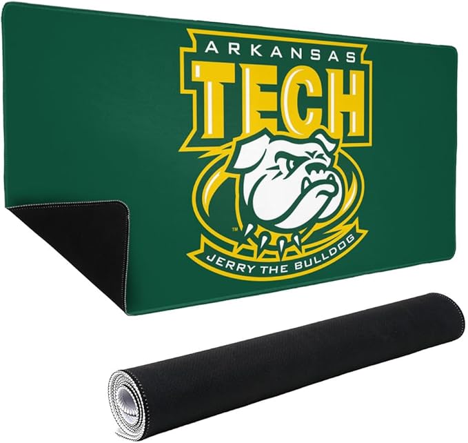 Arkansas Tech University Official Logo Large Gaming Mouse Pad Desk Mat with Stitched Edges Non-Slip Base for Gamer Home and Office 31.5 x 15.7