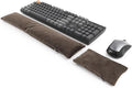 Keyboard Mouse Wrist Rest Bean Bag Set Ergonomic Wrist Rest for Keyboard and Mouse Filled Ergo Beads for Laptop Desktop Computer (Dark Brown)
