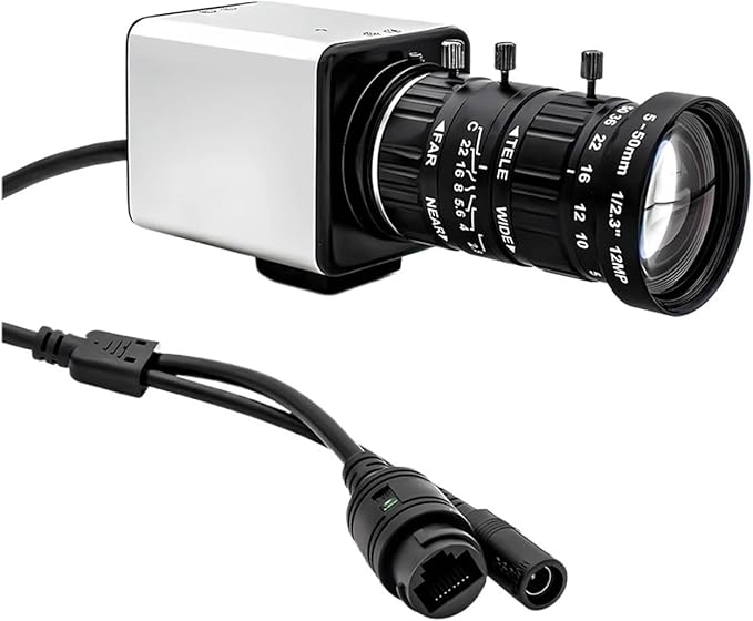 6K 12MP IP Camera High Resolution 3840 3104 Mini POE Webcam 50mm 10X Zoom Detection Security Protection Smart Camera
