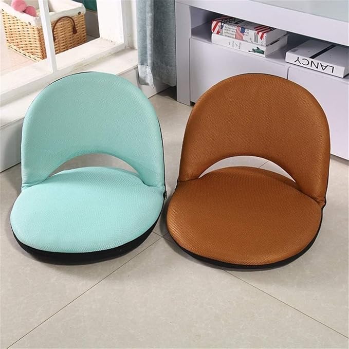 Adjustable Floor Chair Padded Gaming Chair with Back Support Foldable Meditation Chair Tatami Couch-beds for Indoor Floor Leisure Reading Watching Gaming(#1)