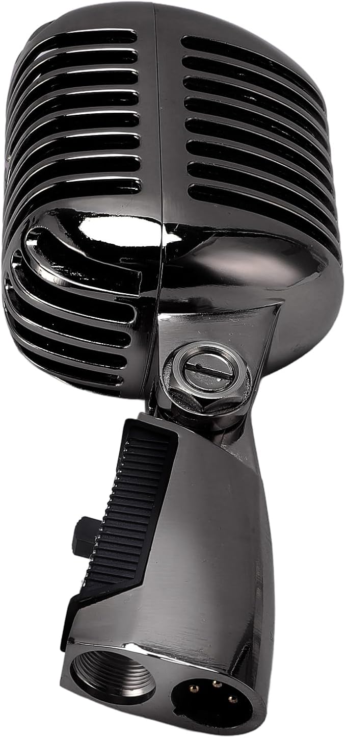 CCYLEZ Professional Dynamic Microphone with Cardioid Pickup Pattern and Noise Reduction for Studio and Live Performances Stage Karaoke Singing Heavy Duty Zinc Alloy Design (Gunmetal Grey)