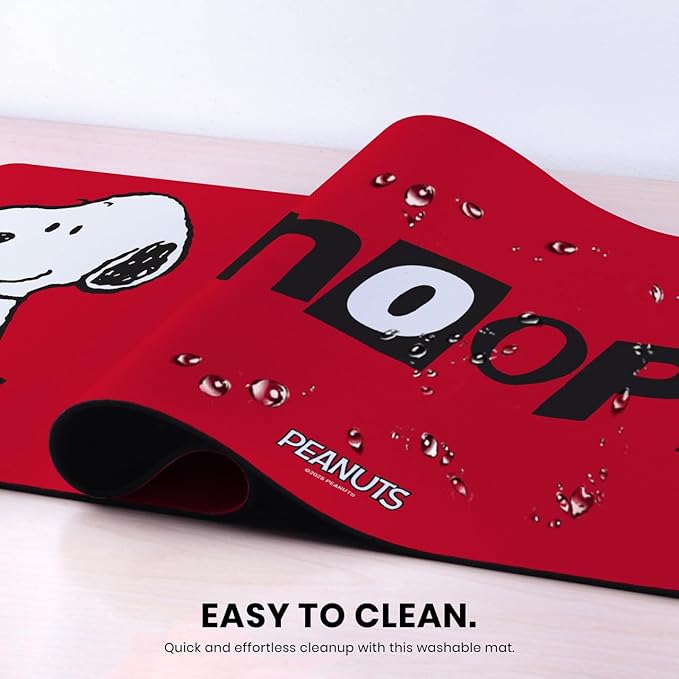 Head Case Designs Officially Licensed Peanuts Snoopy in Red Graphics 37.4 x 15.75 x 0.16 inches (900 x 400 mm) - XL Gaming Office Desk PC Keyboard Mouse Mat Pad