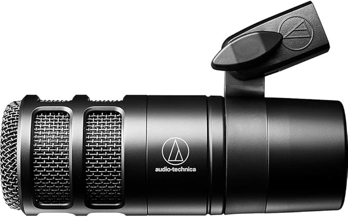 Audio-Technica Hypercardioid Dynamic Podcast Microphone AT2040 Bundle with 2 YR CPS Enhanced Protection Pack Metal Shock Mount Pop Filter Suspension Boom Scissor Arm Stand and 25ft XLR Cable