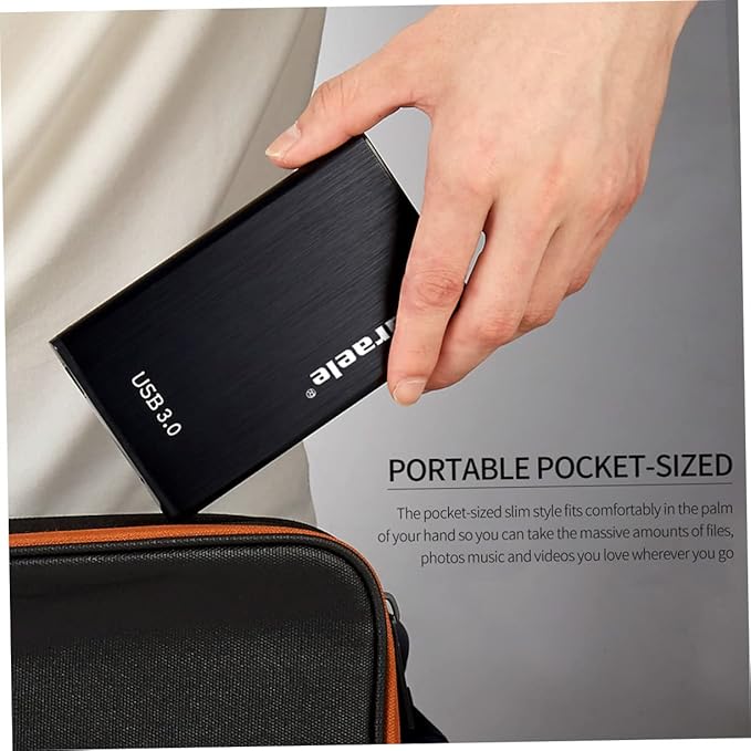 SaditY 1pc 1 Tb Hard Drive USB Hard Drive Enclosure External Hard Drive Portable Hard Disk 1 Tb External Hard Drive USB 3. 0 Hard Disk Cartridge Black USB 3.0 Hard Disk Box Hard Disk Case