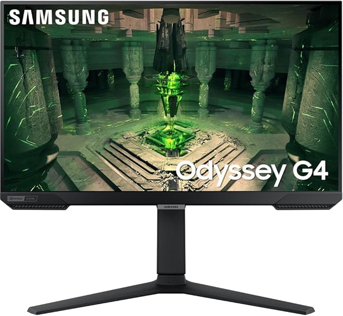 Samsung 25 Odyssey G4 FHD Gaming Monitor IPS 240Hz 1ms G-Sync Bundle with Tech Smart USA Elite Suite 18 2X 4K HDMI Cable &amp Deco Gear CPS Exclusive 26 Month Protection Pack (BEACH-CPS-26M250)
