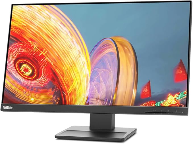 Lenovo ThinkVision E24q-20 23.8 WQHD WLED LCD Monitor - 16:9 - Raven Black