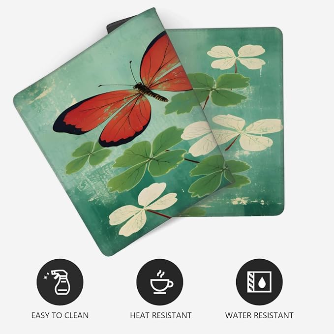 Large St. Patrick's Day Mouse Mat Computer Mousepad with Non-Slip Rubber Base Waterproof Mouse Pad Desktop Keyboard Pad for GamerHome School Laptop Office Accessories16x35.5inA (20)