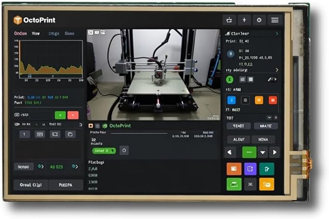 3.51 Inch Touchscreen for Raspberry Pi Zero 2W / 2WH / W/Zero - 320x480 DPI LCD Display 4-Wire Resistive Touch 60Hz Refresh GPIO Direct Connect (No Pi Board Included)