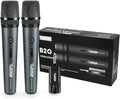 The Platinum Wireless Microphone for mic Input UHF Metal Dynamic Handheld Multipurpose mic with Rechargeable Receiver 160ft Range Suitable for Karaoke Machine/Amplifier Speake/Mixer/Church