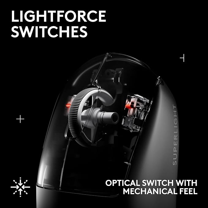 Logitech G PRO X Superlight 2 SE Wireless Gaming Mouse 60 g pro-Grade Mouse with 5 programmable Buttons 44K DPI Sensor 888+ IPS 1 kHz Report Rate USB-C Charging for PC/Mac - Red