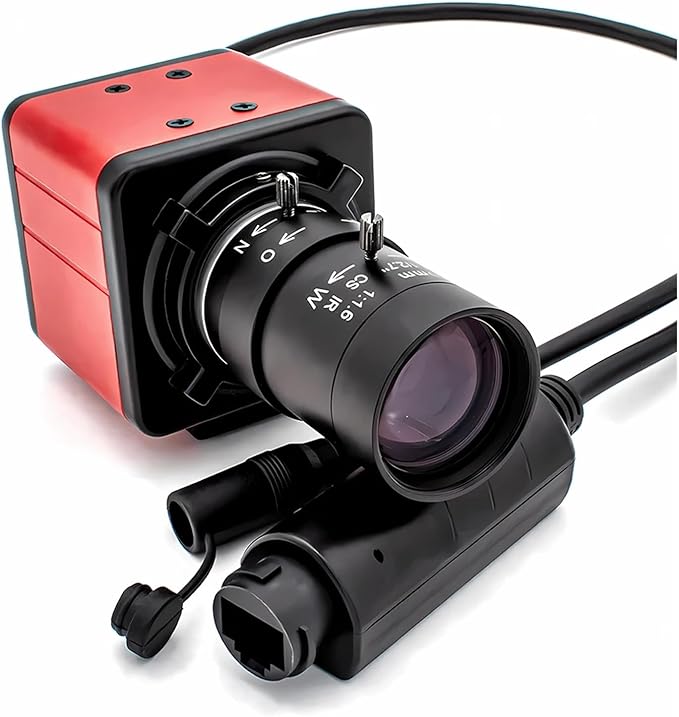 4K Mini POE IP Camera 3 4 5 8MP Security Protection Webcam 50mm Manual Varifocal Lens Industrial Network Camera