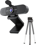 EMEET SmartCam C960 1080P Webcam with Dual Noise-Canceling Microphones (Black) Bundle with 8-Inch Table Tripod (2 Items)