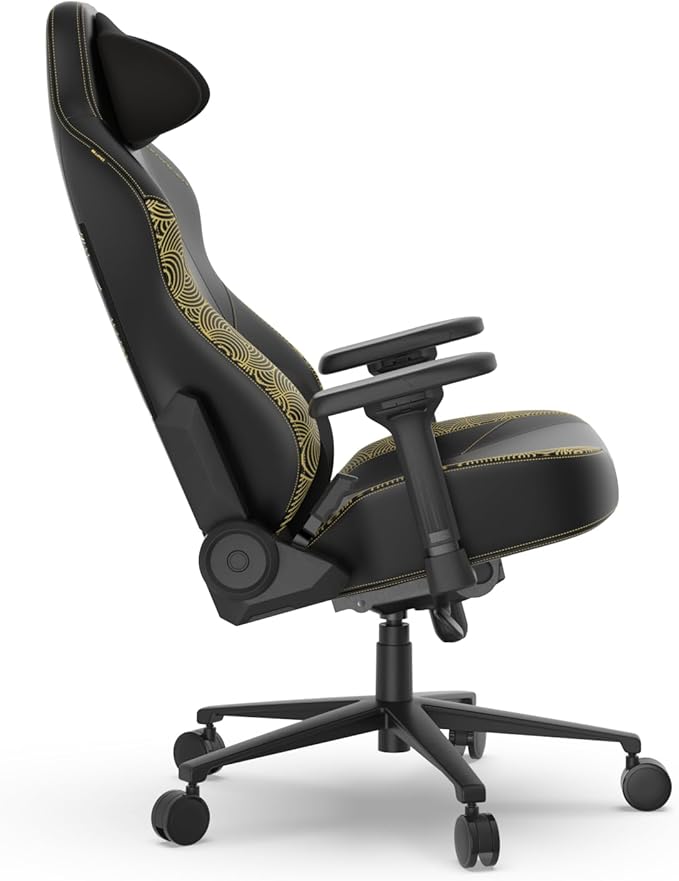 DXRacer Craft L Video Gaming Chair for Adults Ergonomic Office Reclining Computer Chair with Magnetic Head Pillow and Lumbar Support Racing Style Height Adjustable (EPU Leatherette KOI)