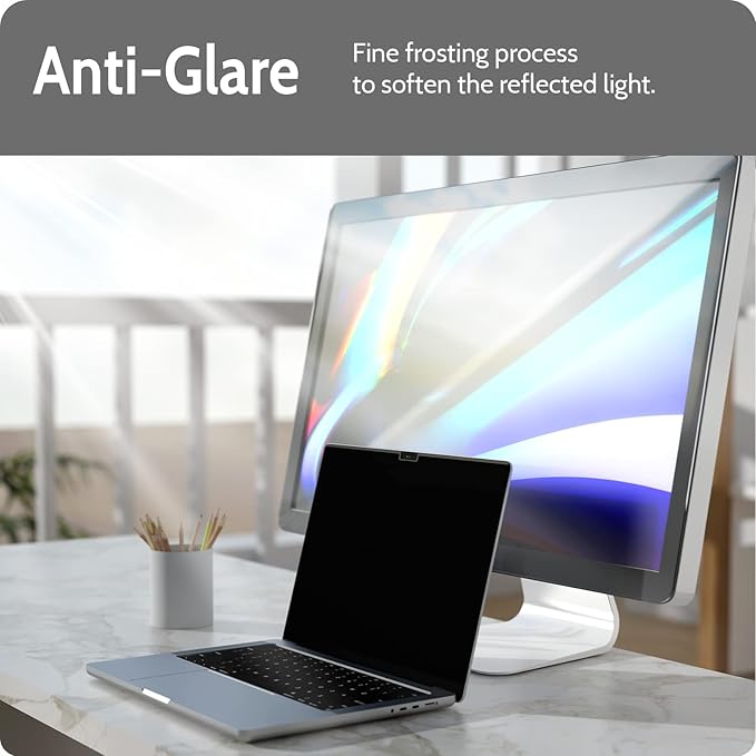 Magnetic Privacy Screen for MacBook Pro 16 Inch (2021-2026 M1 M2 M3 M4 M5) 16inch Removable Matte Anti Blue Light Glare Private Filter Protector for Mac Pro 16.2 Laptop