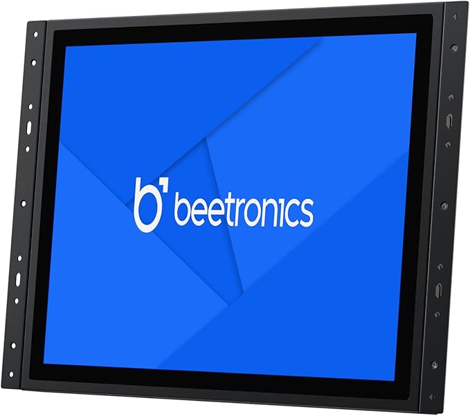 Beetronics 15 Inch Touchscreen Monitor | Full HD 1080p | 15TSV7M – Industrial-Grade Professional 10-Point Multi Touch Display for PC Mac Linux – HDMI DisplayPort USB-C VGA Inputs