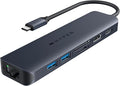 HyperDrive Next 7 Port USB C Hub for Mac PC Chromebook with 4K60Hz HDMI 2 USB-A USB C Hub 10Gbps USB-C 10Gbps 100W Power Delivery SD Card Reader Ethernet Ports