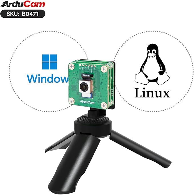Arducam USB 3.0 Camera 80fps@720p High-Speed USB Camera Module 16MP 1/2.53” IMX519 Motorized Focus Webcam for Windows Linux