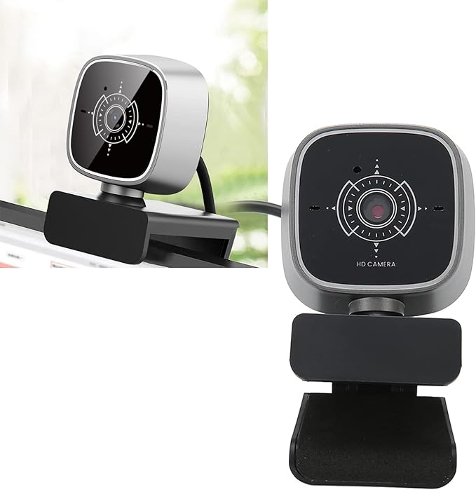 USB Webcam1080P Adjust Webcam Software Control CoverUSB 30FPS HD Computer Web Camera View Computer Camera and Play for LaptopDesktopConferencing and Video Calling
