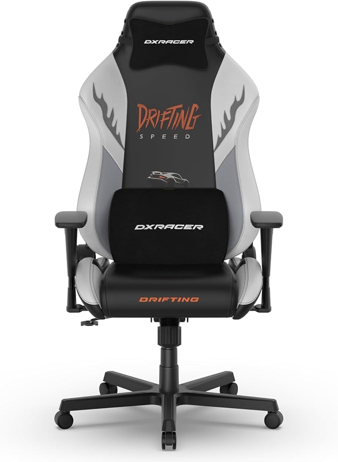 DXRacer Drifting XL Ergonomic Video Gaming Chair with Lumbar Support and Headrest Reclining Computer Gaming Chairs for Adults Racing Style (EPU Leatherette Speed)