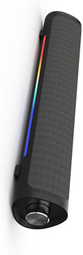 aowoka Bluetooth Speaker for Computer RGB Lighting Effect Multiple Light Colors (Black)