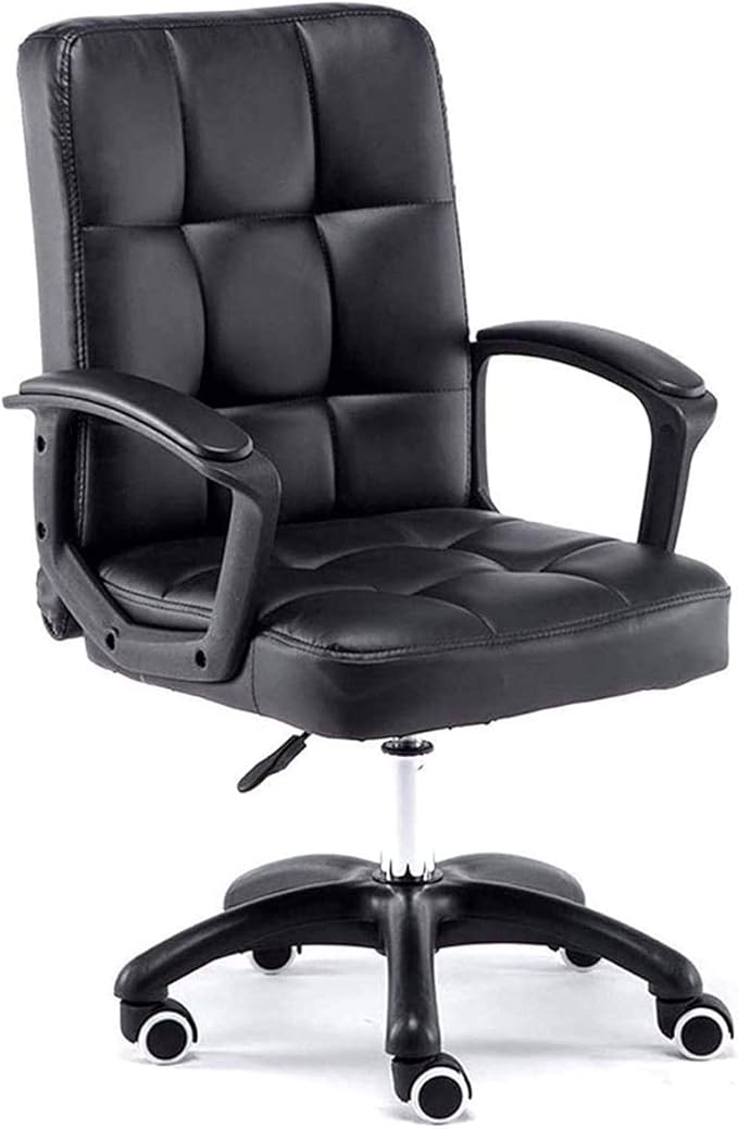 Office Chair Gaming Chair Computer Chair Computer Chair Reclining Lunch Break Chair Office Home Comfortable Chair Ergonomic Fixed Armrest (Color : Argento)