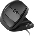 Contour Unimouse Ergonomic Vertical Mouse Adjustable 35°-70° Tilt Angle 6 Programmable Buttons for Productivity Customizable Thumb Rest for Wrist Pain Relief | Plug &amp Play Mac/PC - Wired - Right