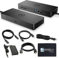 Dell WD19S Docking Station Dual Monitor Bundle - 180W Supports 4K Display Dell Dock with 180W Power Supply + Anyhdd 4K HDMI Cable + 4K DisplayPort Cable + USB-C Cable + Microfiber Cloth Included