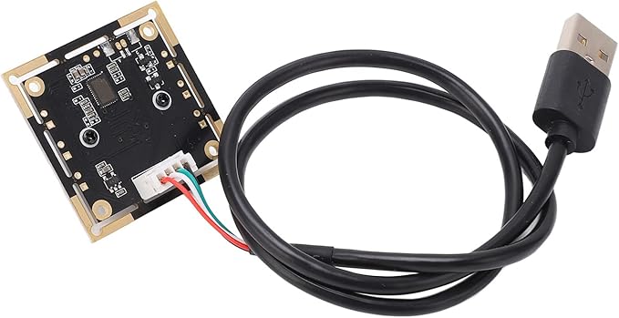 USB Camera Module 1MP 720P 60 Degree View 30FPS Frame Rate Black - QR Code Scanning Face Recognition USB Plug and Play