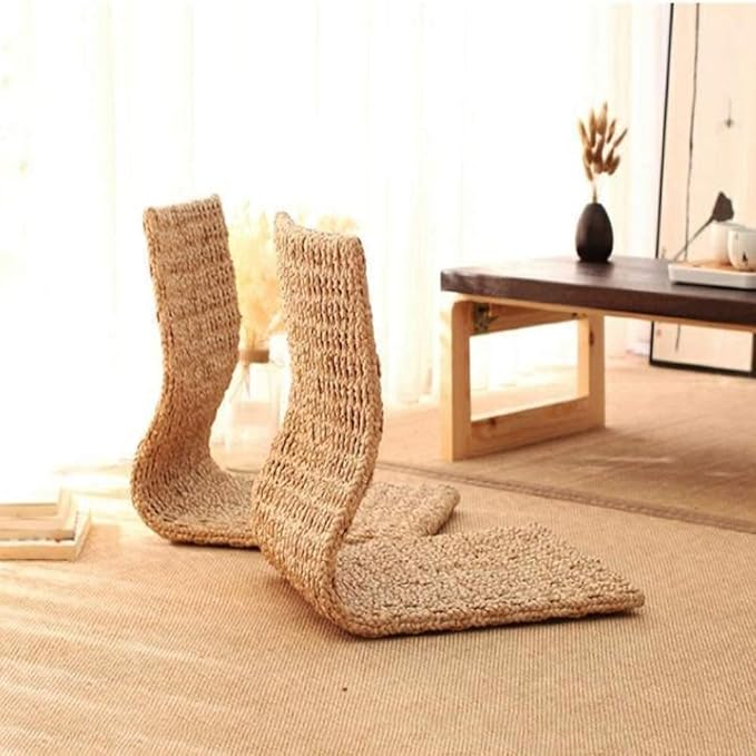 Tables Bay Window Stool Backrest Lazy Sofa Chair Floor Chair Bedroom Dormitory Bed with Legless Japanese Gaming Chair (Color : #2)