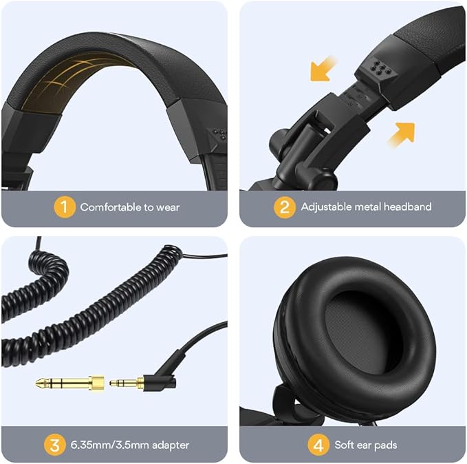 MAONO XLR Dynamic Microphone Studio Podcast Cardioid Mic for Live Streaming Vocal Recording Voice Over Voice Isolation Technology Metal Mic Bundle with Wired Headphones