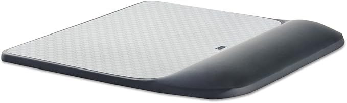 3M MW85B Mouse Pad w/Precise Mousing Surface w/Gel Wrist Rest 8 1/2x 9X 3/4 Solid Color