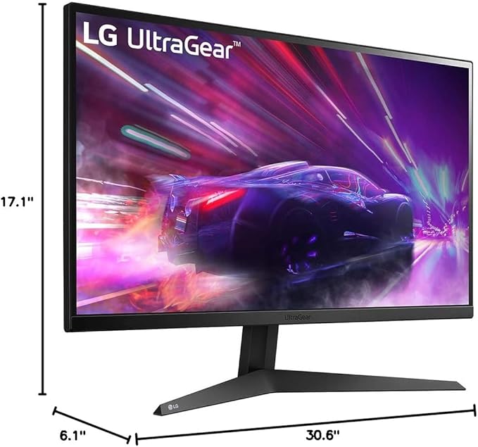 LG 27GQ50F-B 27 Inch Full HD (1920 x 1080) Ultragear Gaming Monitor with 165Hz and 1ms Motion Blur Reduction AMD FreeSync Premium and 3-Side Virtually Borderless Design