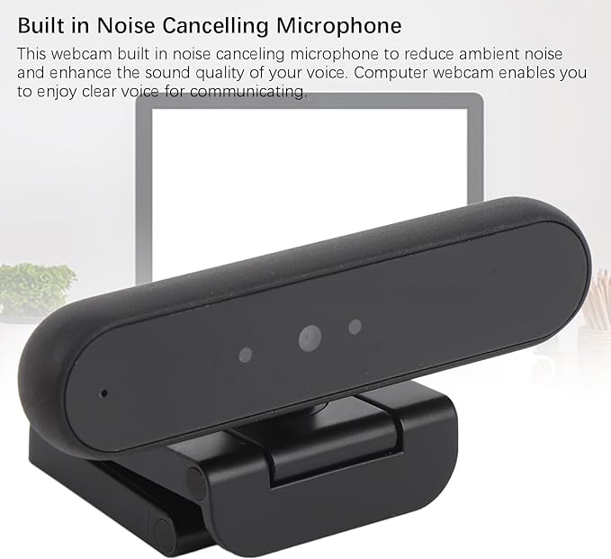 1080P Webcam Full HD Recognition Webcam with Microphone Noise Reduction USB C Computer Web Camera for Online Studying Conference