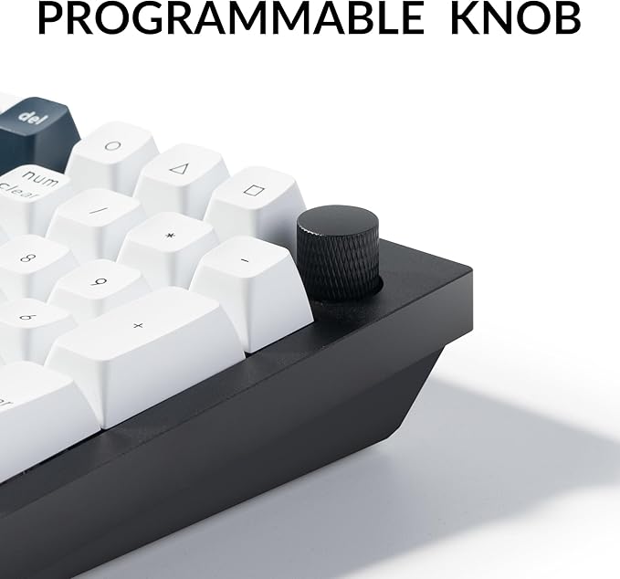 Keychron Q5 Max Wireless Custom Mechanical Keyboard 2.4 GHz Bluetooth QMK Full Aluminum 96% Layout RGB with Hot-swappable Gateron Banana Switch Compatible with Mac Windows Linux